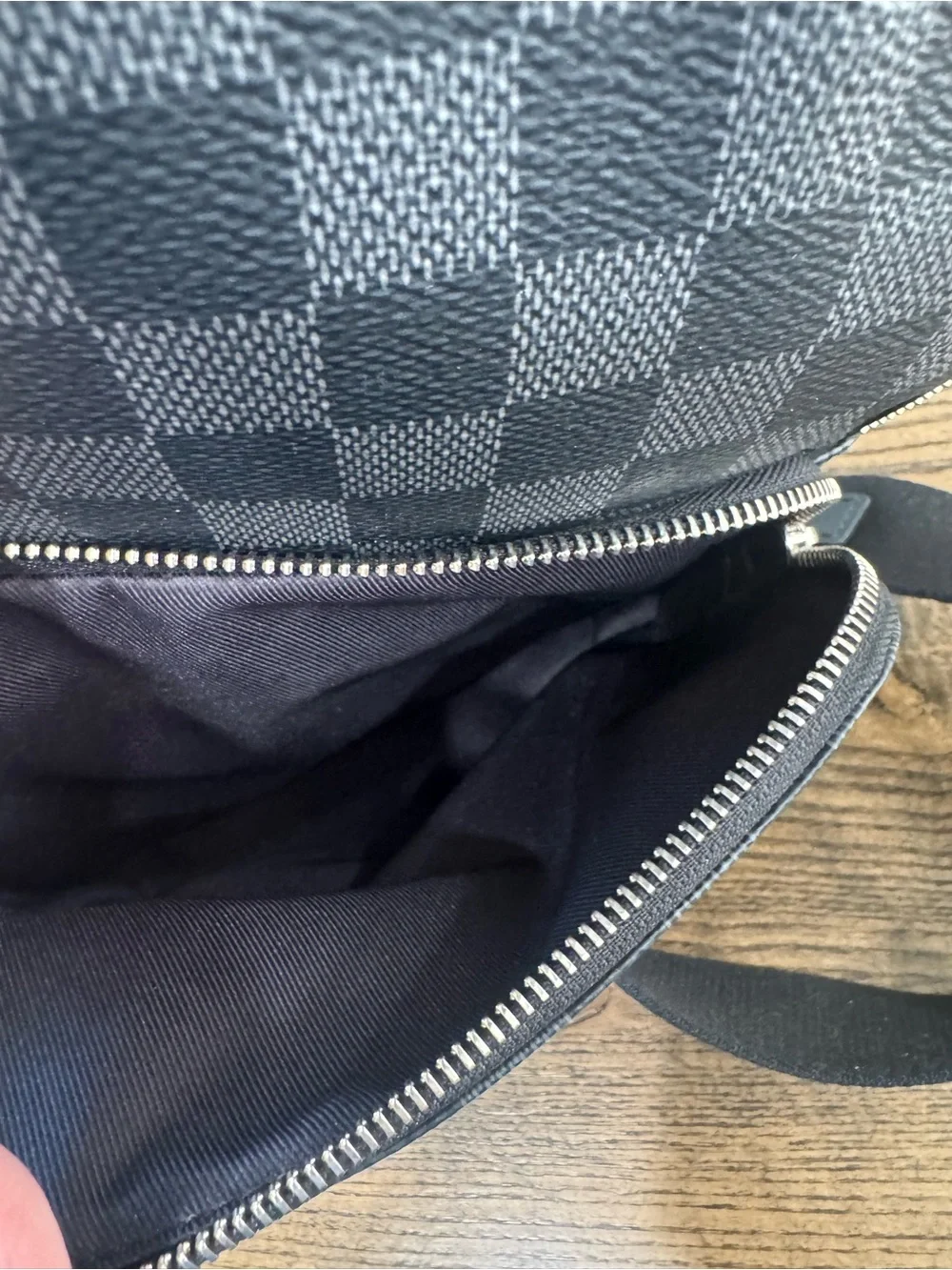FULL SET Louis Vuitton Avenue Sling Bag Damier Graphite N41719